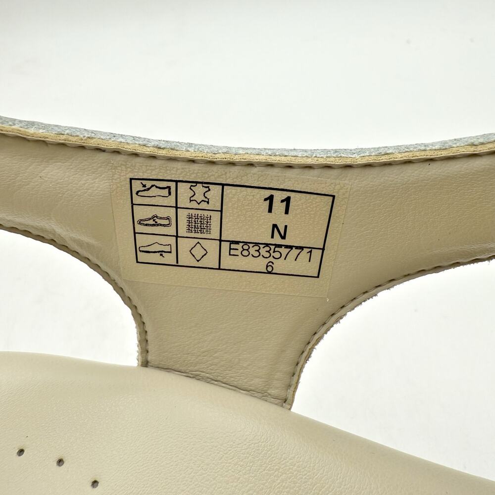 SAS Womens Suntimer Heeled Sandal US 11 Narrow Cream Leather NIB - Picture 13 of 13